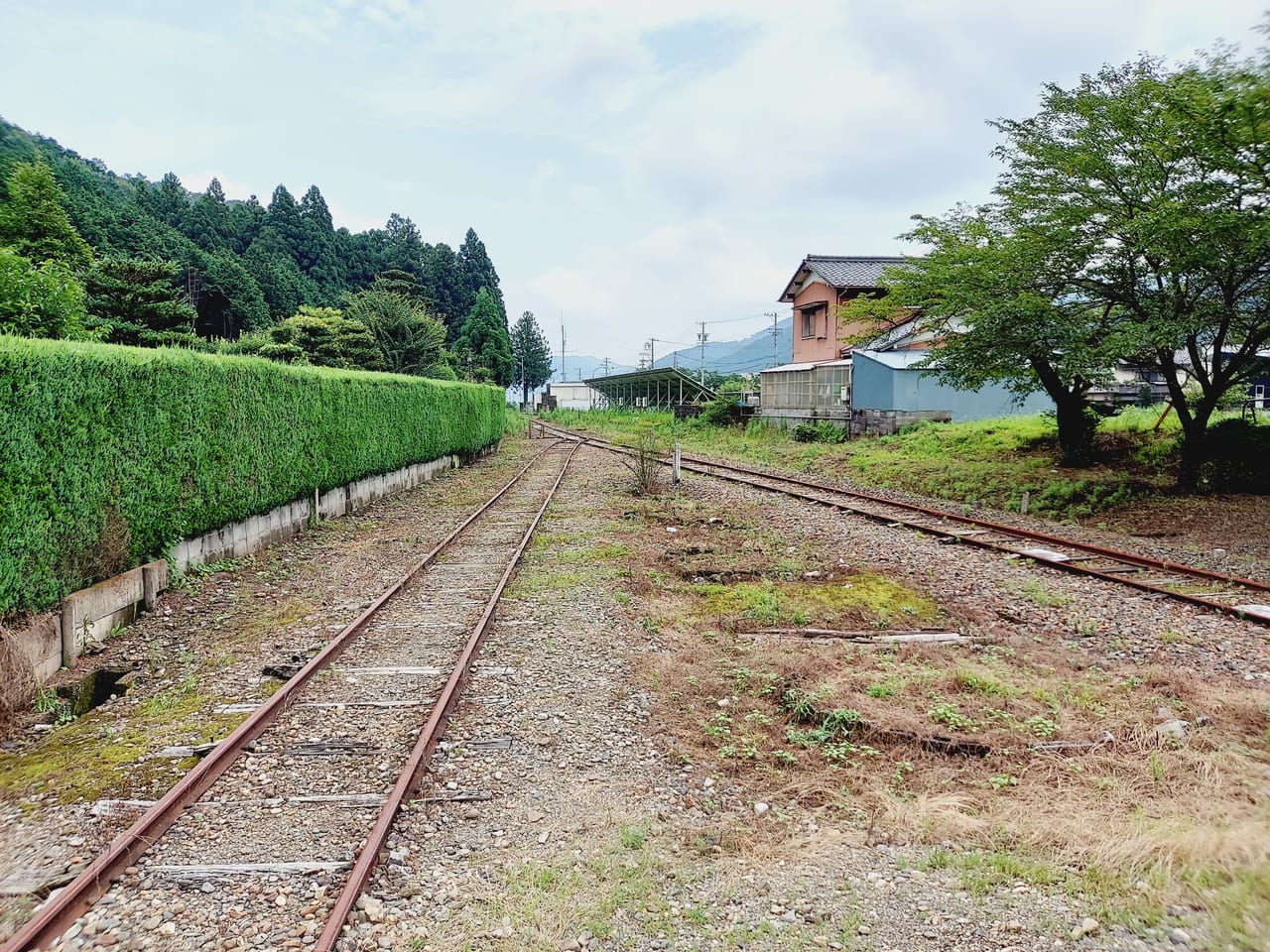 旧名古屋鉄道谷汲線谷汲駅線路