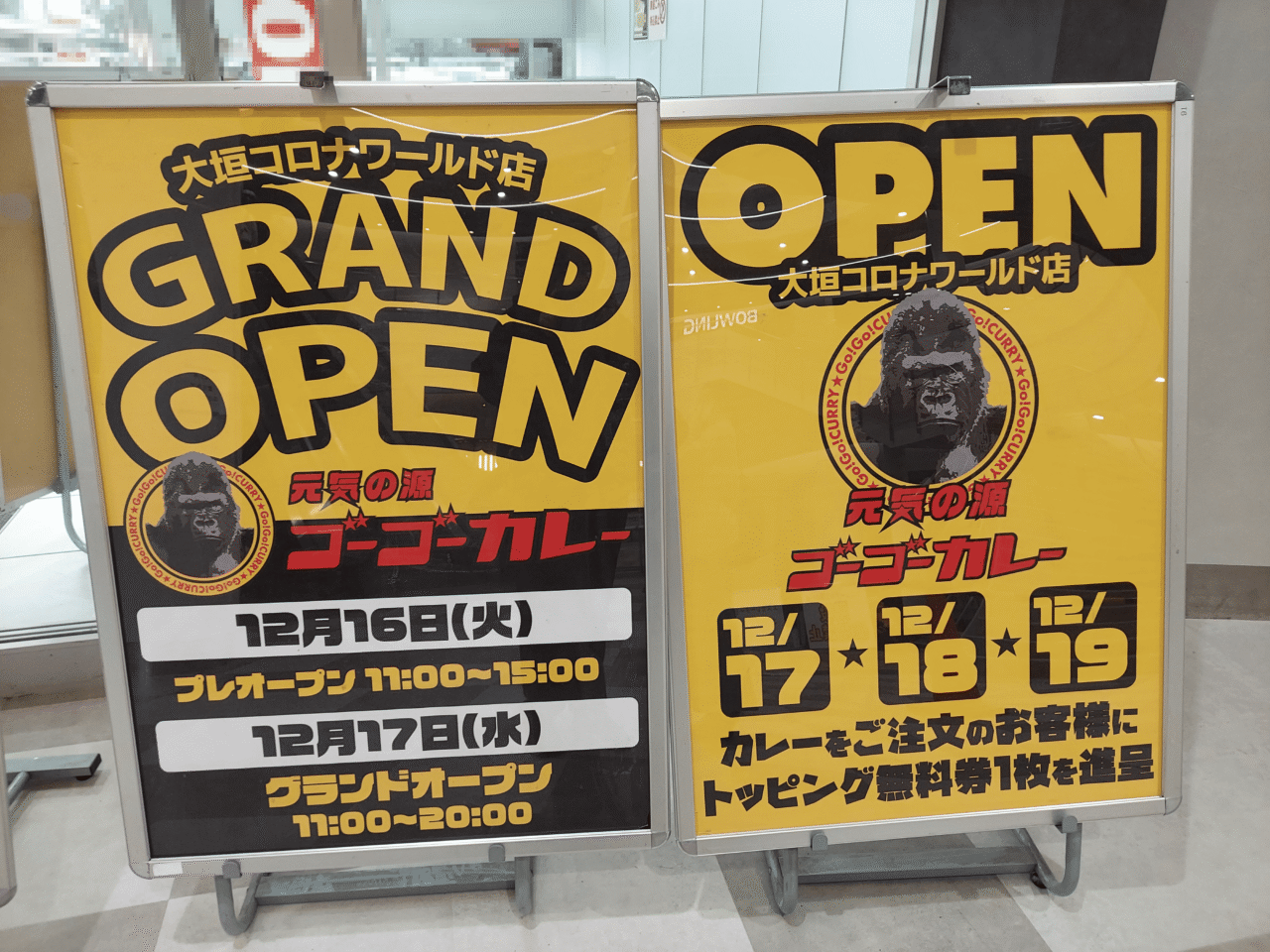 ゴーゴーカレー大垣コロナワールド店